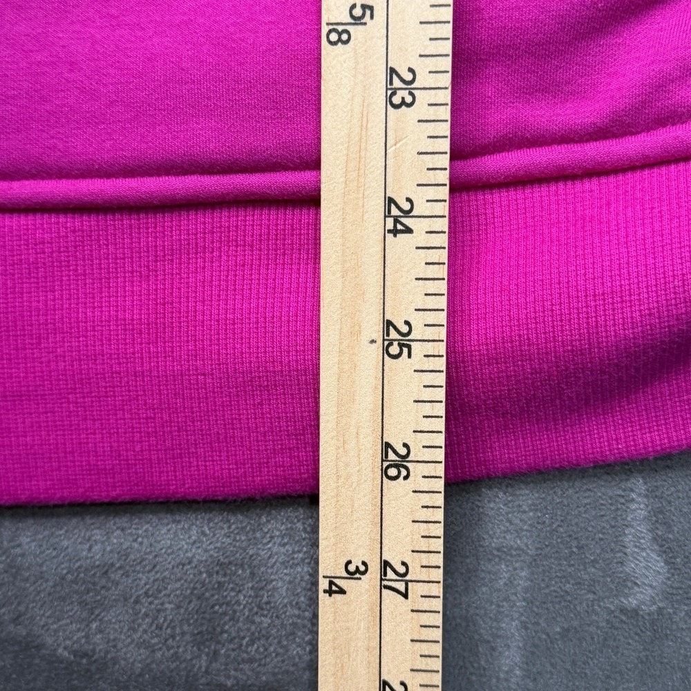 Athleta Hoodie Womens XL Pink Full Zip Thumbhole Activewear Sweatshirt 7856 - Picture 8 of 9